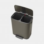 PATTUMIERA A PEDALE BO 2 x 30 litri - Platinum Brabantia - immagine 5
