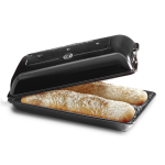 Cuocipane Ciabatta in ceramica 39x23x10,5cm. Fusain Nero 795502 Emile Henry
