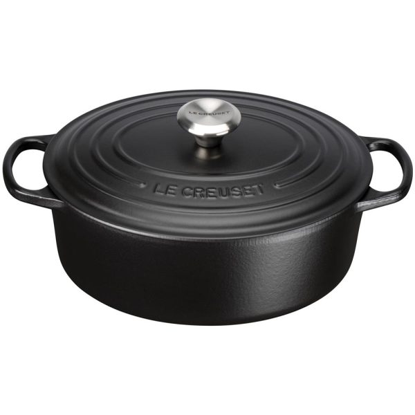 Cocotte Evolution ovale in ghisa -cm  29 - Nera Opaca- Le Creuset