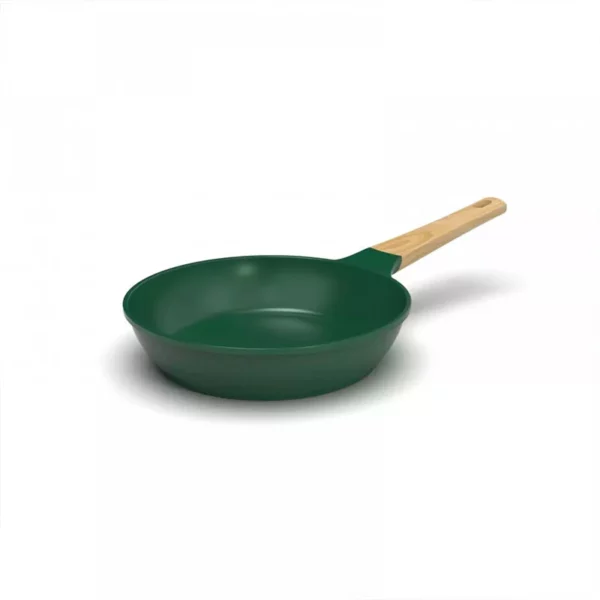 Padella 24cm verde felce  in alluminio antiaderente -COOKUT