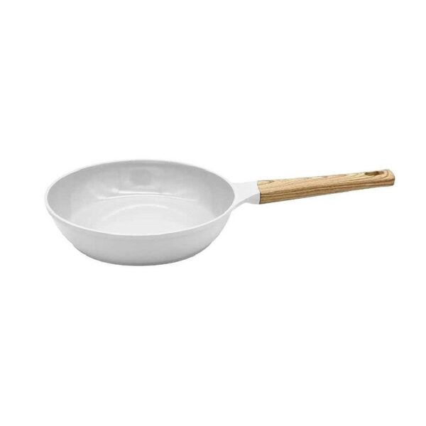 Padella 24cm bianco ghiaccio in alluminio antiaderente -COOKUT