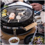 Yakiniku Shichirin Rotondo Griglia da tavolo 31cm 2-6 persone - immagine 3