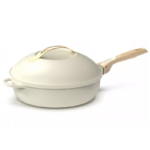 La Favolosa padella 24 cm bianco meringa  - tutto fare 8 in 1- Cookut